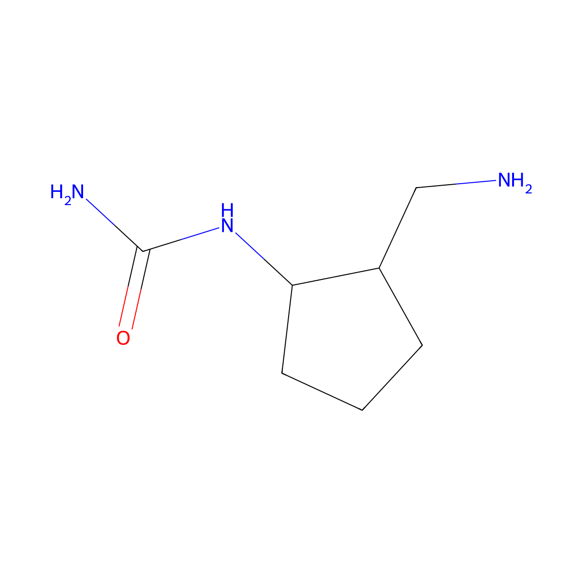 [2-(Aminomethyl)cyclopentyl]urea molecular structure, CAS 1342970-67-5