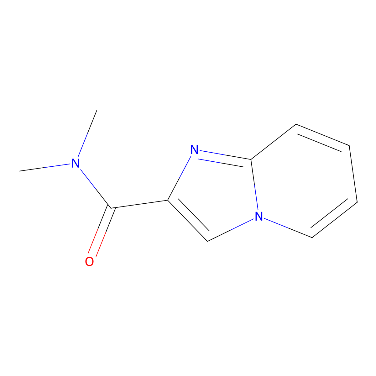 N,N-dimethylimidazo[1,2-a]pyridine-2-carboxamide molecular structure, CAS 1342974-06-4