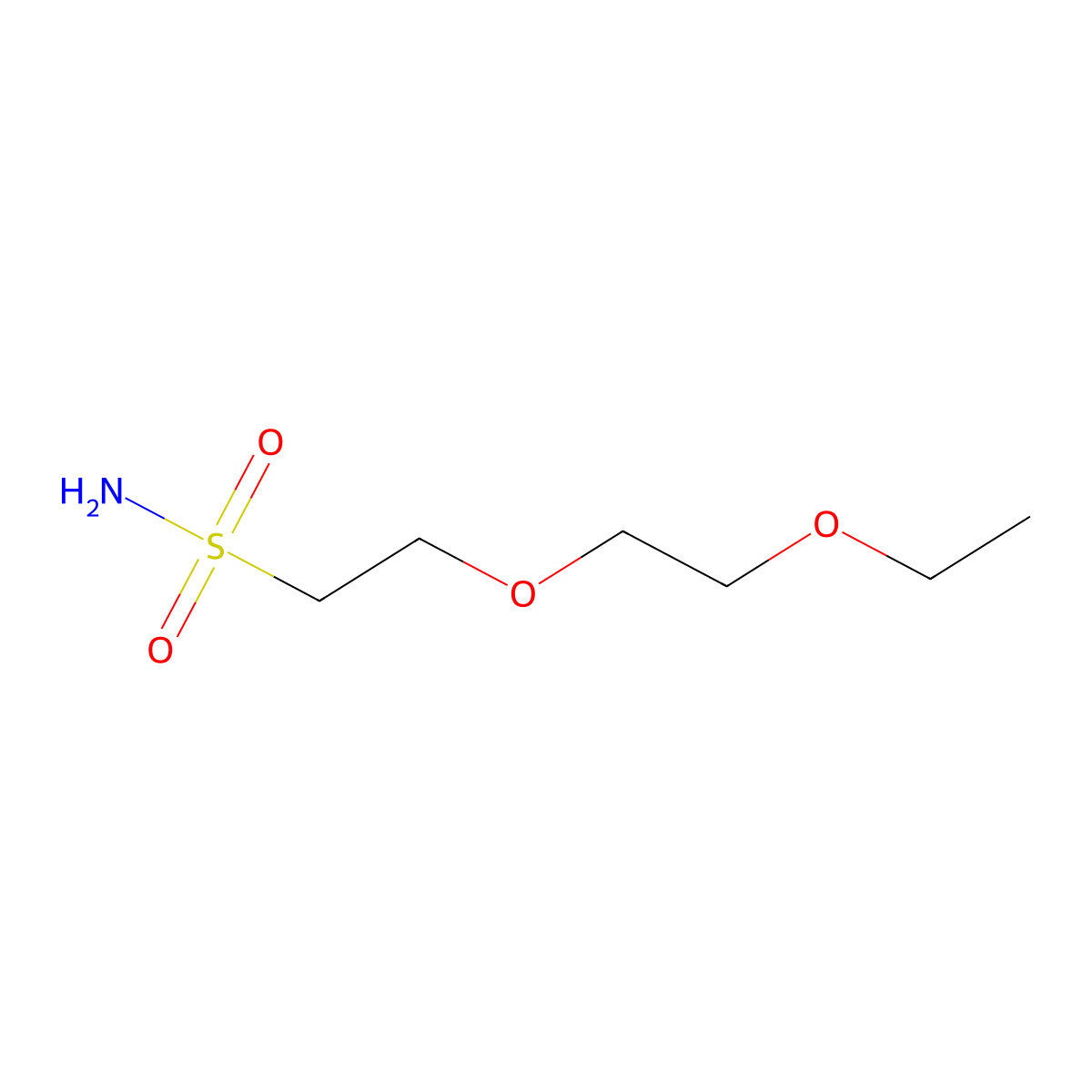 2-(2-Ethoxyethoxy)ethane-1-sulfonamide molecular structure, CAS 1342974-81-5