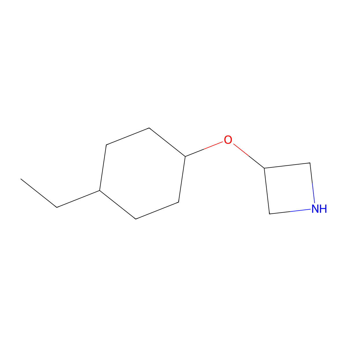 3-[(4-Ethylcyclohexyl)oxy]azetidine molecular structure, CAS 1342977-31-4