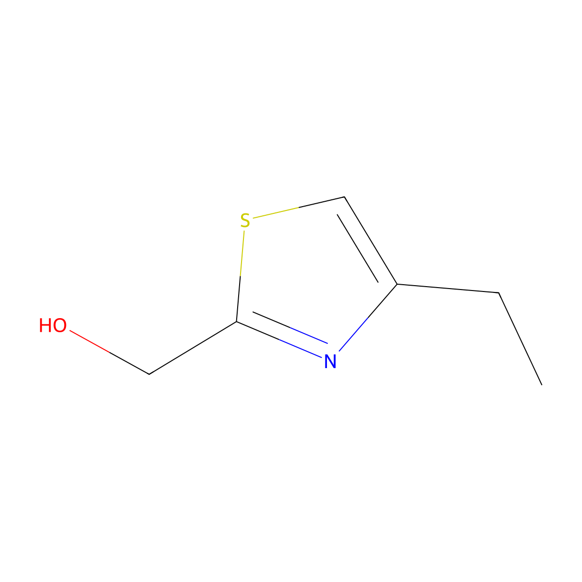 (4-Ethyl-1,3-thiazol-2-yl)methanol molecular structure, CAS 1342978-00-0