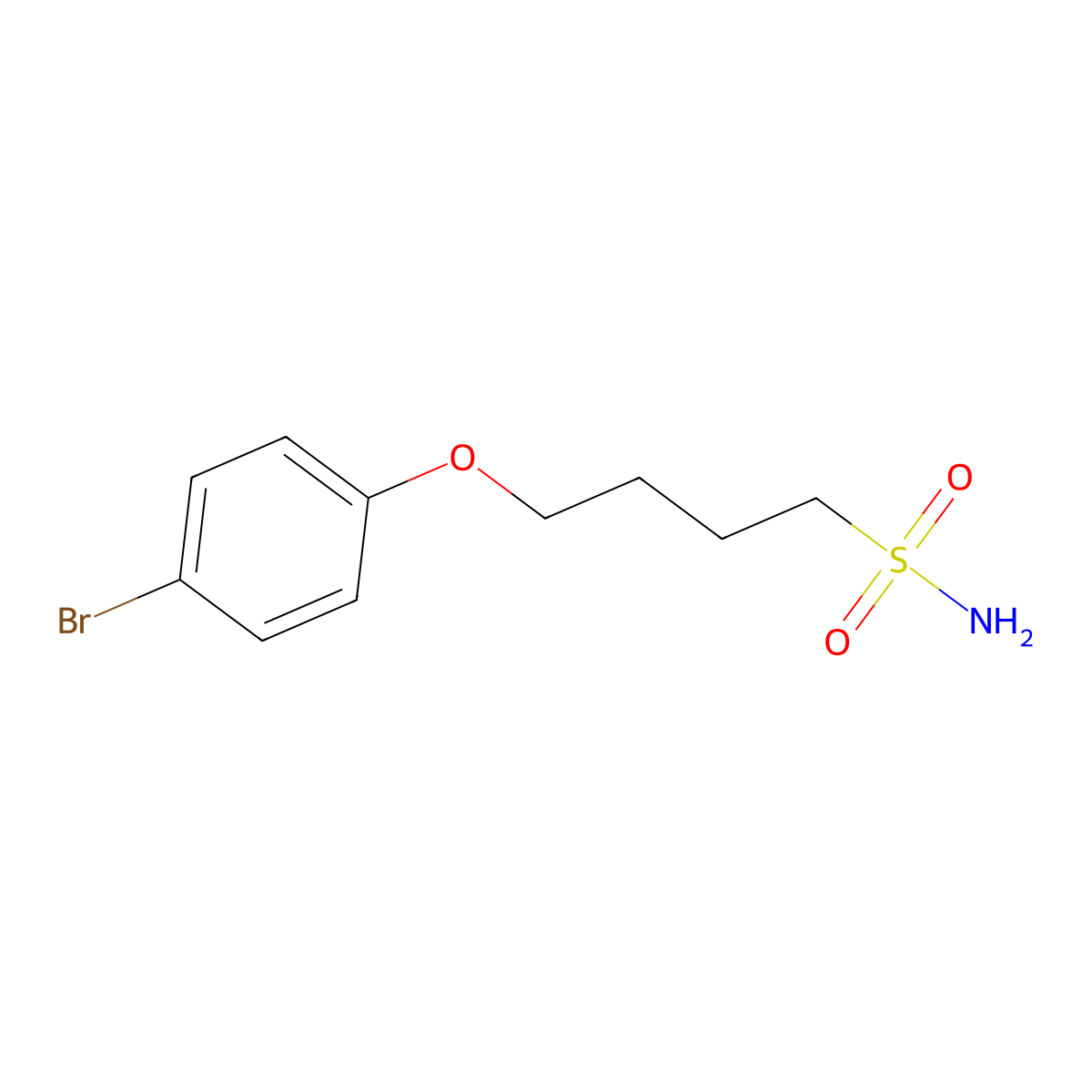 4-(4-Bromophenoxy)butane-1-sulfonamide molecular structure, CAS 1342979-41-2