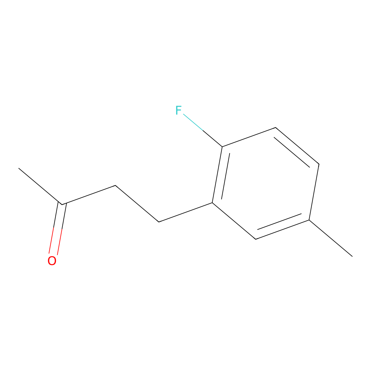 4-(2-Fluoro-5-methylphenyl)butan-2-one molecular structure, CAS 1342981-47-8
