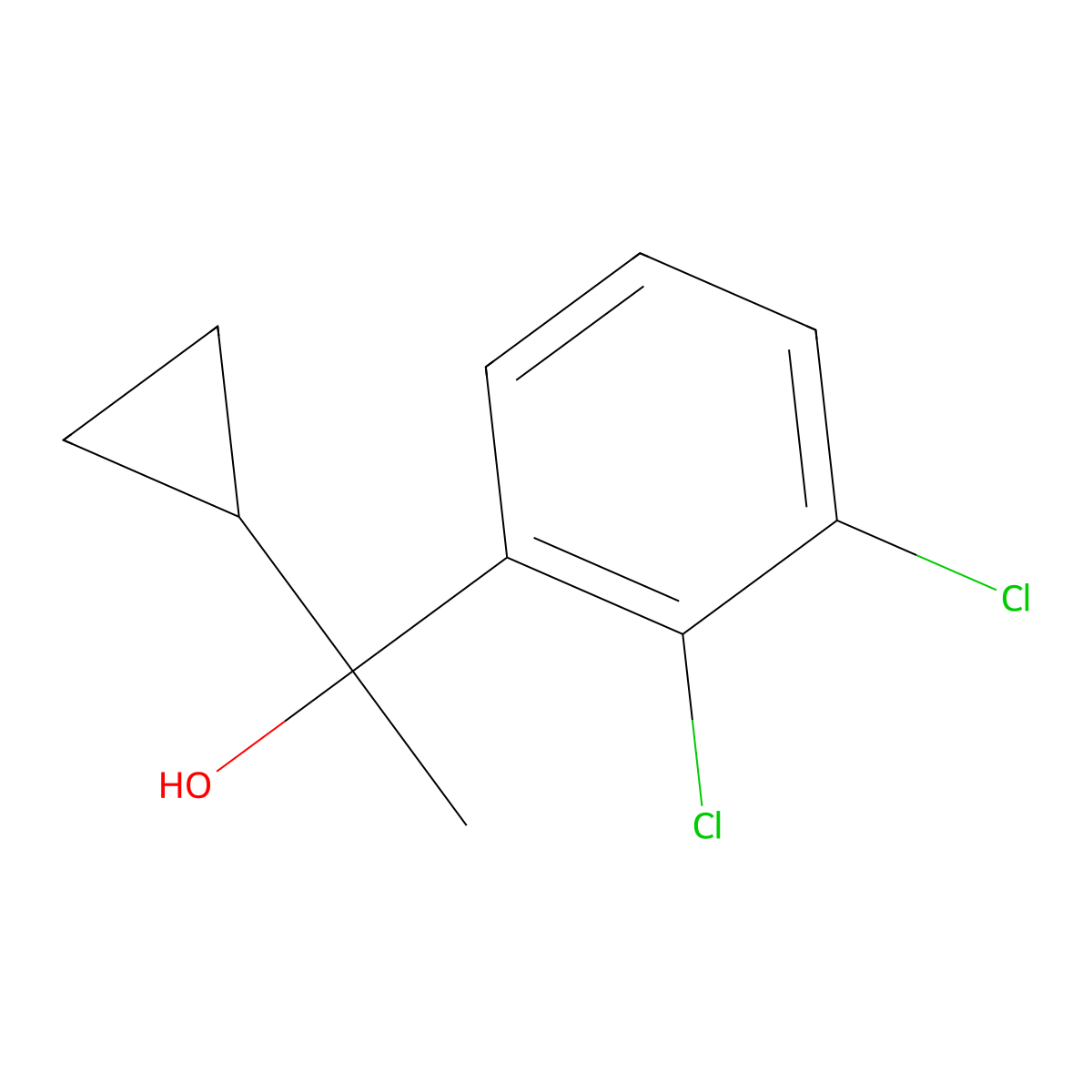 2,3-Dichloro-alpha-cyclopropyl-alpha-methylbenZenemethanol molecular structure, CAS 1342991-48-3