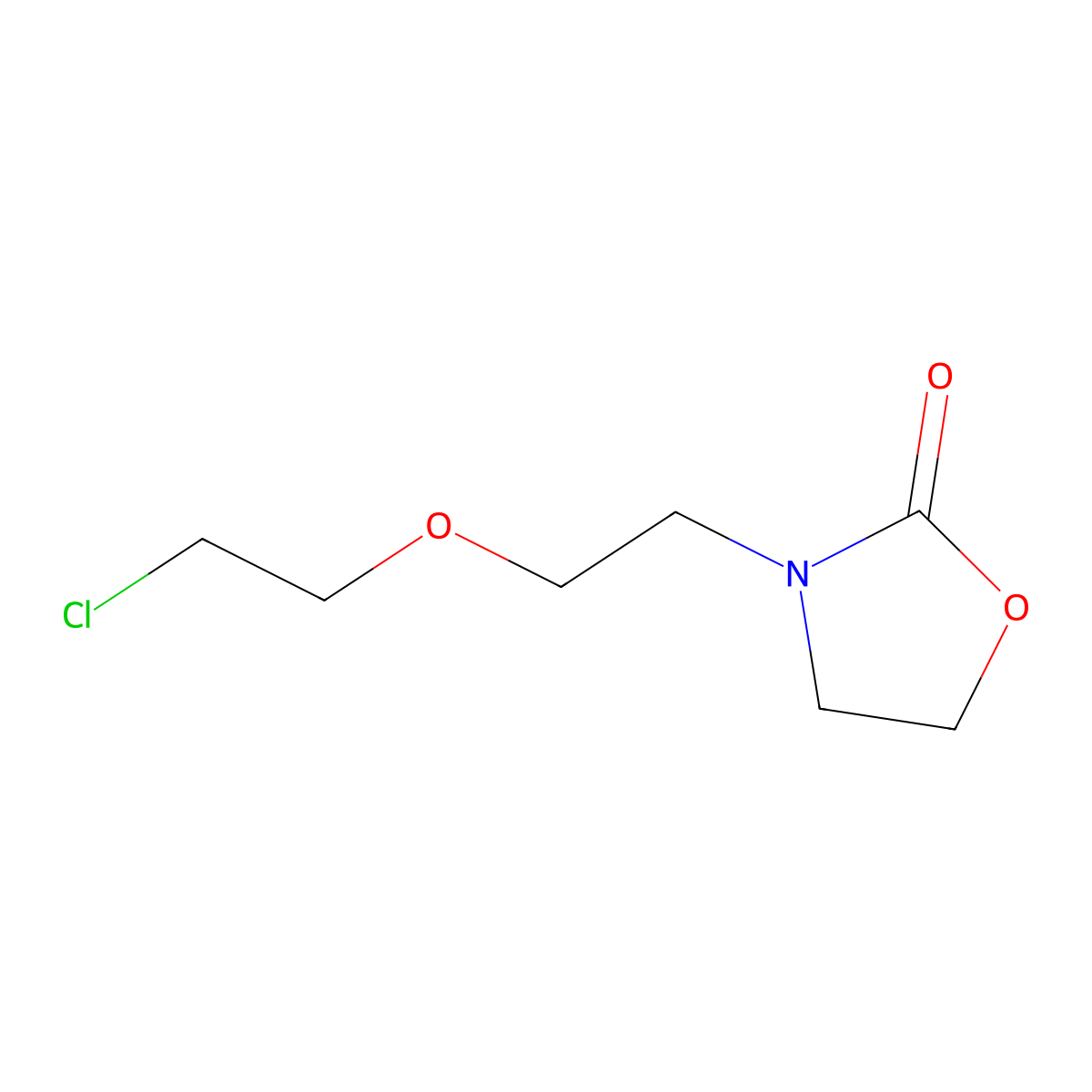 3-[2-(2-Chloroethoxy)ethyl]-1,3-oxazolidin-2-one molecular structure, CAS 1342993-94-5