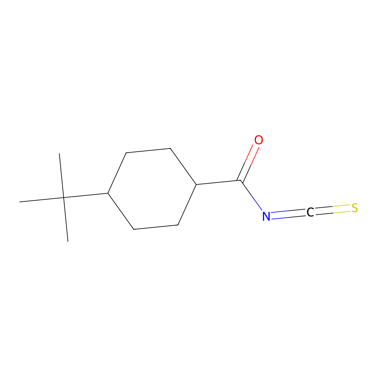 4-(Tert-butyl)cyclohexanecarbonyl isothiocyanate molecular structure, CAS 1342994-82-4