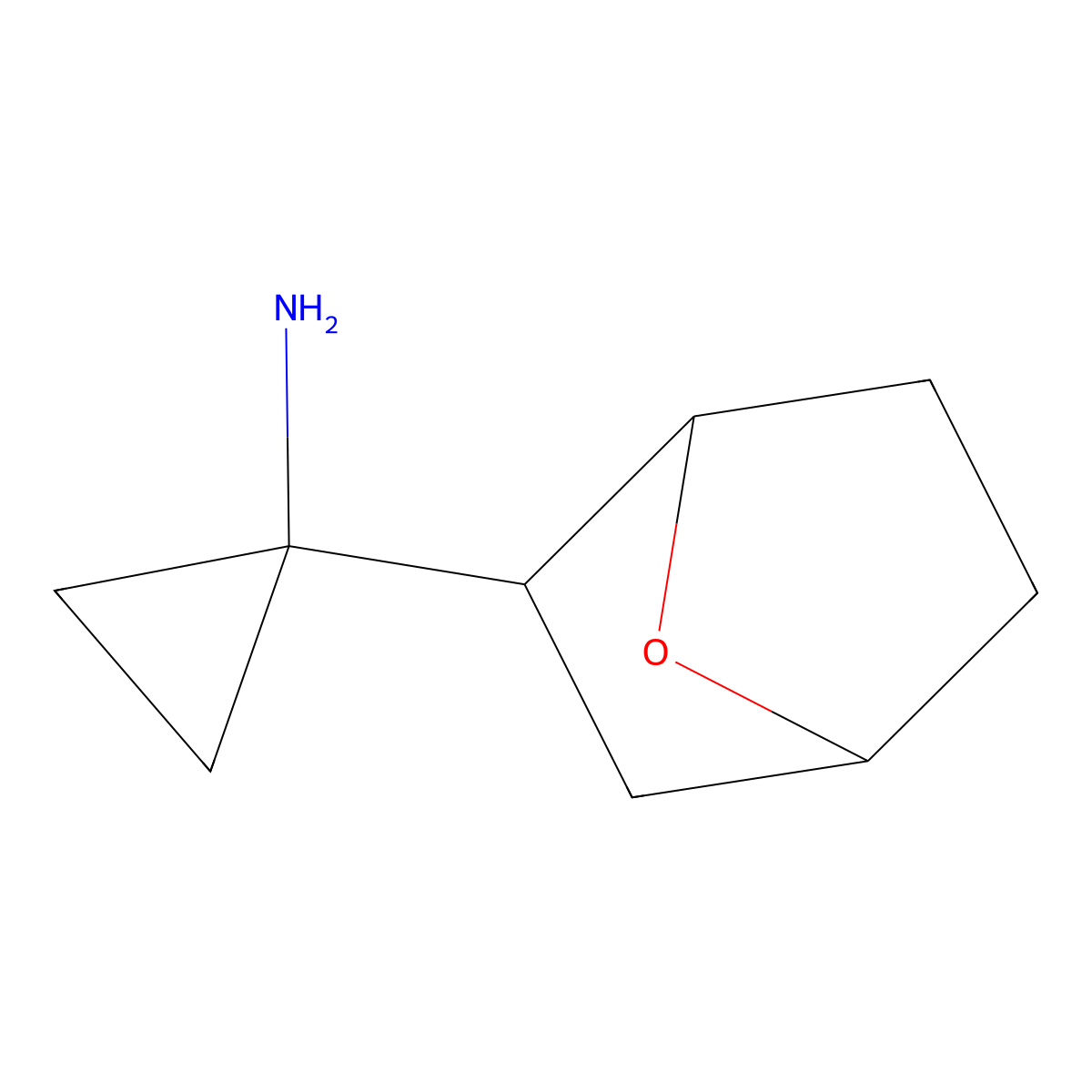 1-(7-Oxabicyclo[2.2.1]heptan-2-YL)cyclopropan-1-amine molecular structure, CAS 1342997-27-6