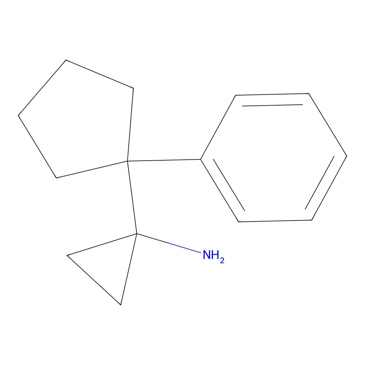 1-(1-Phenylcyclopentyl)cyclopropan-1-amine molecular structure, CAS 1343003-38-2