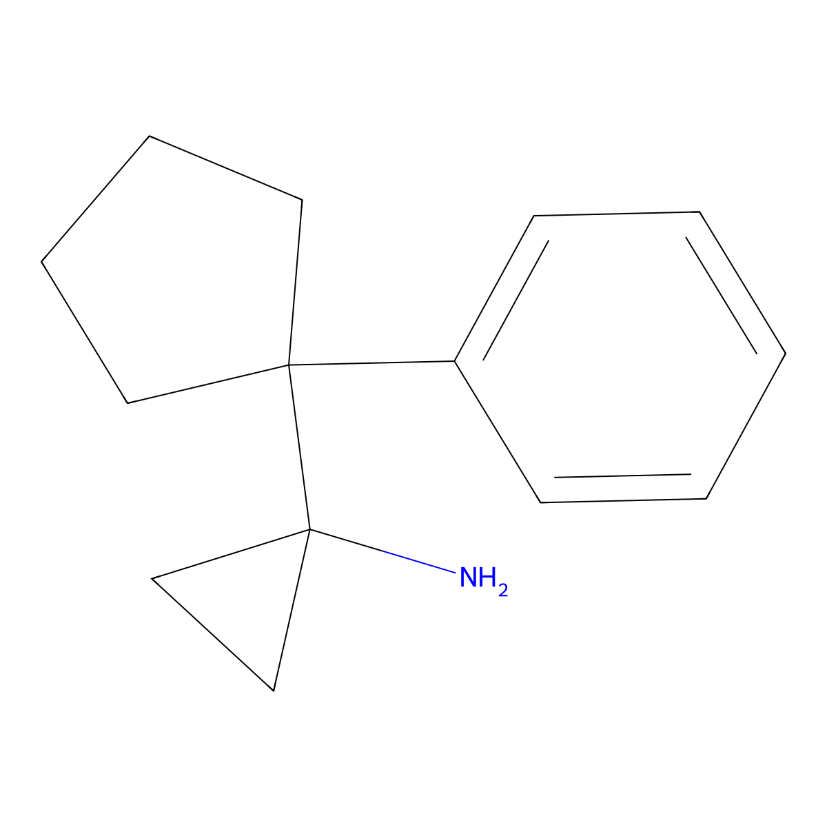 1-(1-Phenylcyclopentyl)cyclopropan-1-amine molecular structure, CAS 1343003-38-2