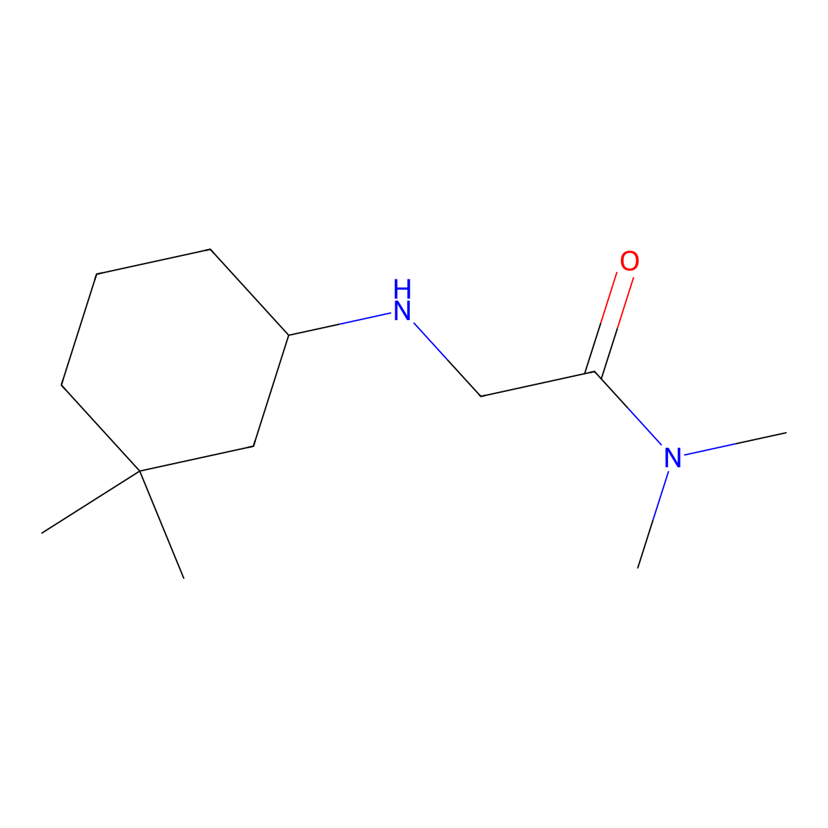 2-[(3,3-dimethylcyclohexyl)amino]-N,N-dimethylacetamide molecular structure, CAS 1343004-07-8