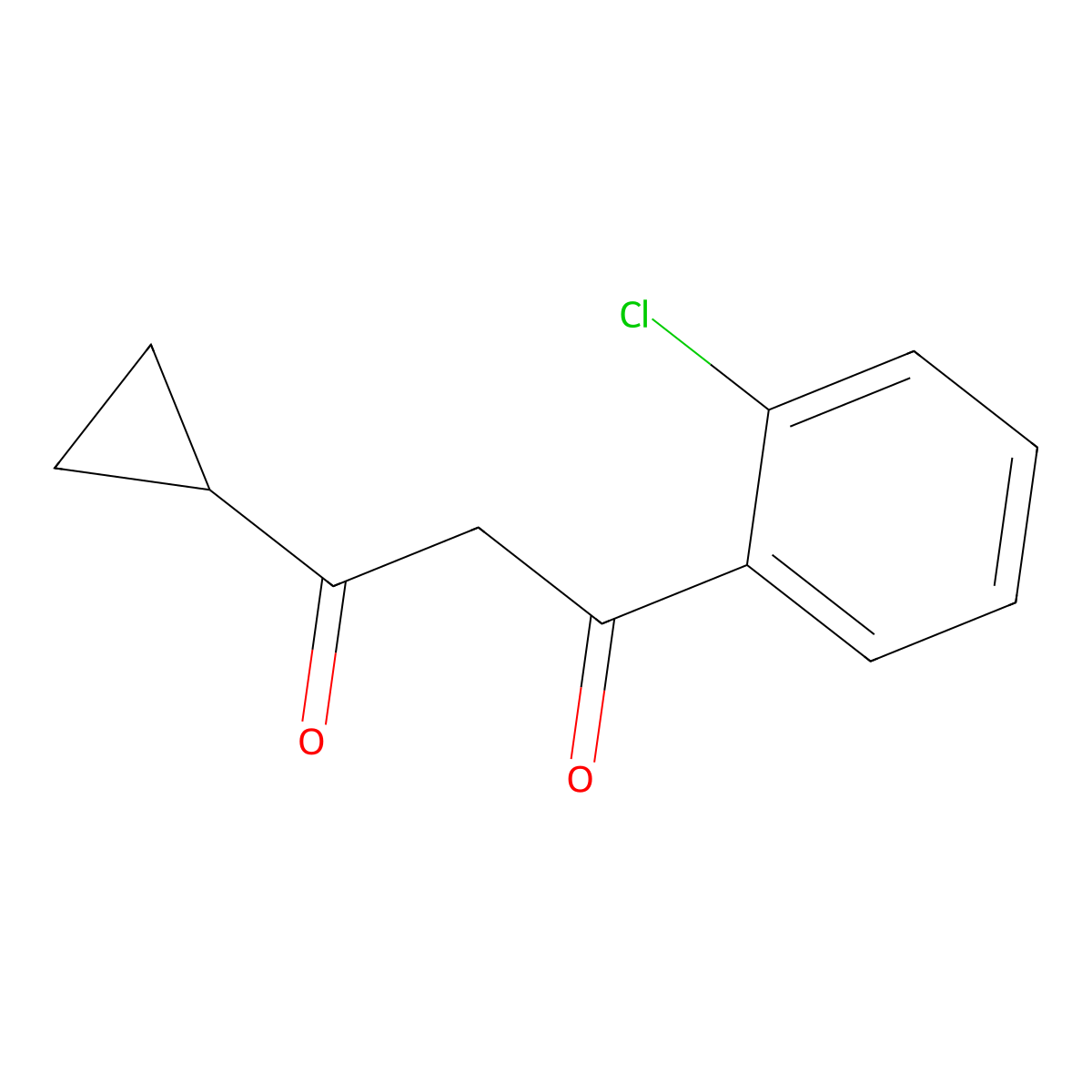 1-(2-Chlorophenyl)-3-cyclopropylpropane-1,3-dione molecular structure, CAS 1343013-85-3