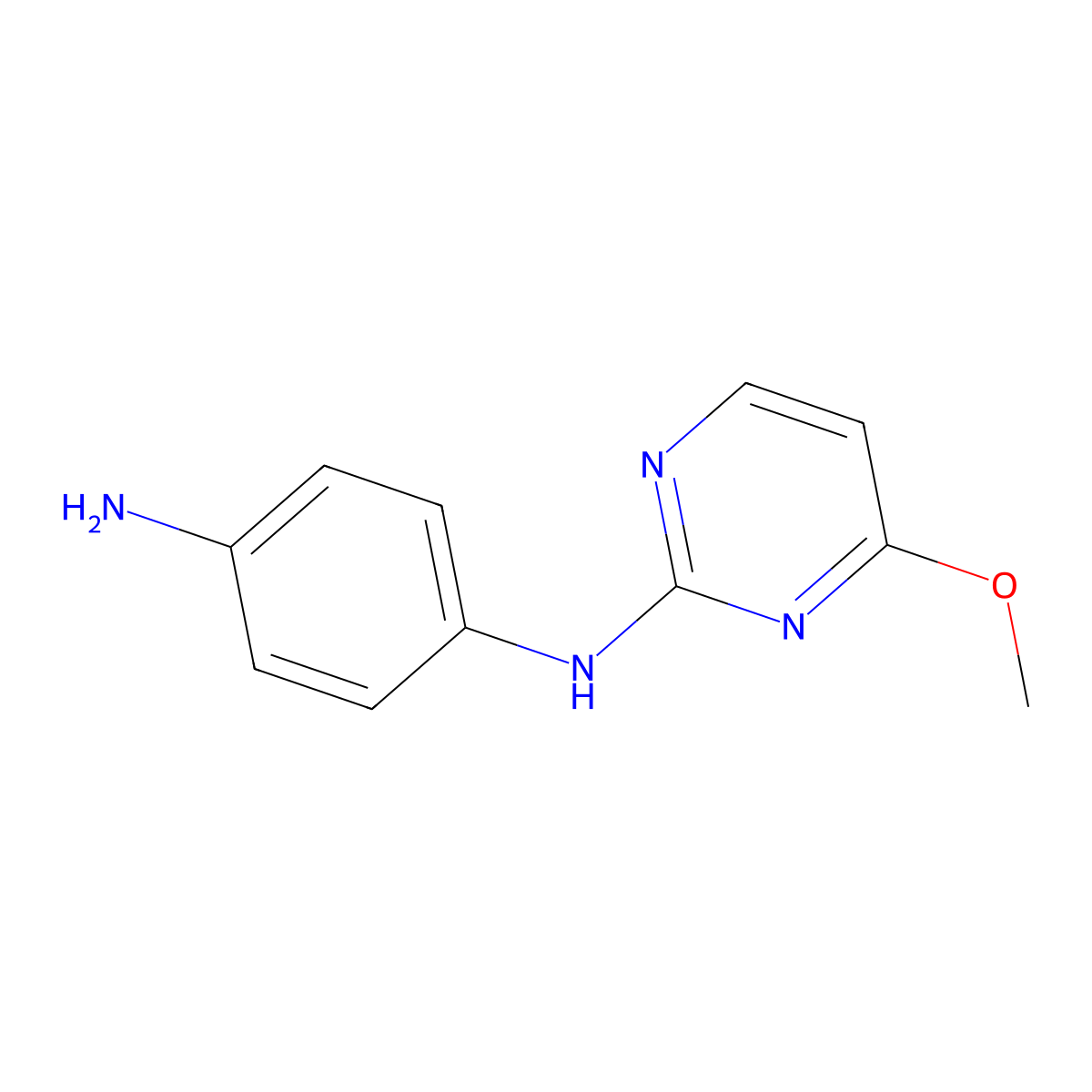 N1-(4-methoxypyrimidin-2-yl)benzene-1,4-diamine molecular structure, CAS 1343015-64-4