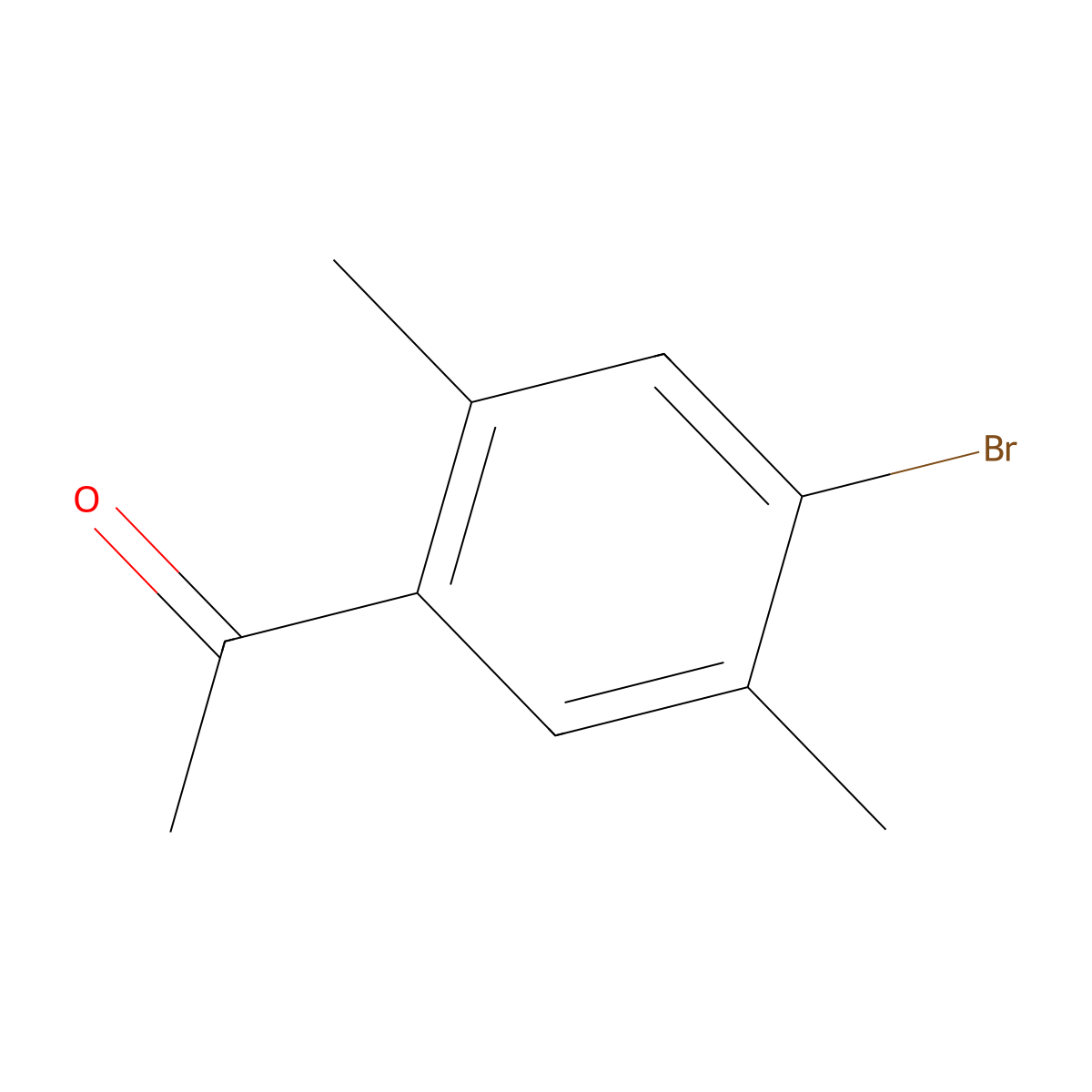 1-(4-Bromo-2,5-dimethylphenyl)ethanone molecular structure, CAS 1343017-66-2
