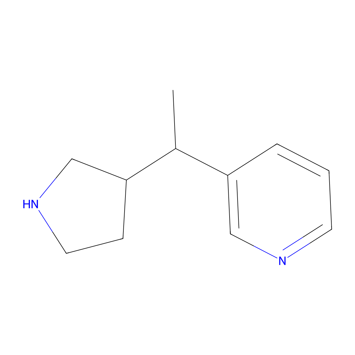 3-[1-(Pyrrolidin-3-yl)ethyl]pyridine molecular structure, CAS 1343021-67-9