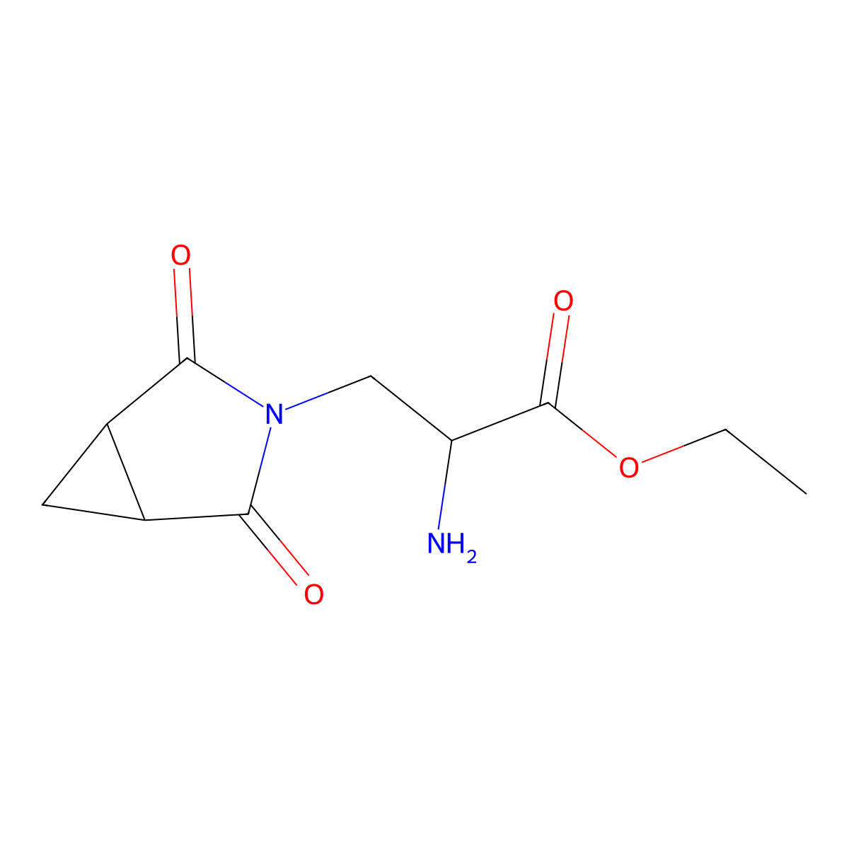 Ethyl 2-amino-3-(2,4-dioxo-3-azabicyclo[3.1.0]hexan-3-yl)propanoate molecular structure, CAS 1343022-06-9