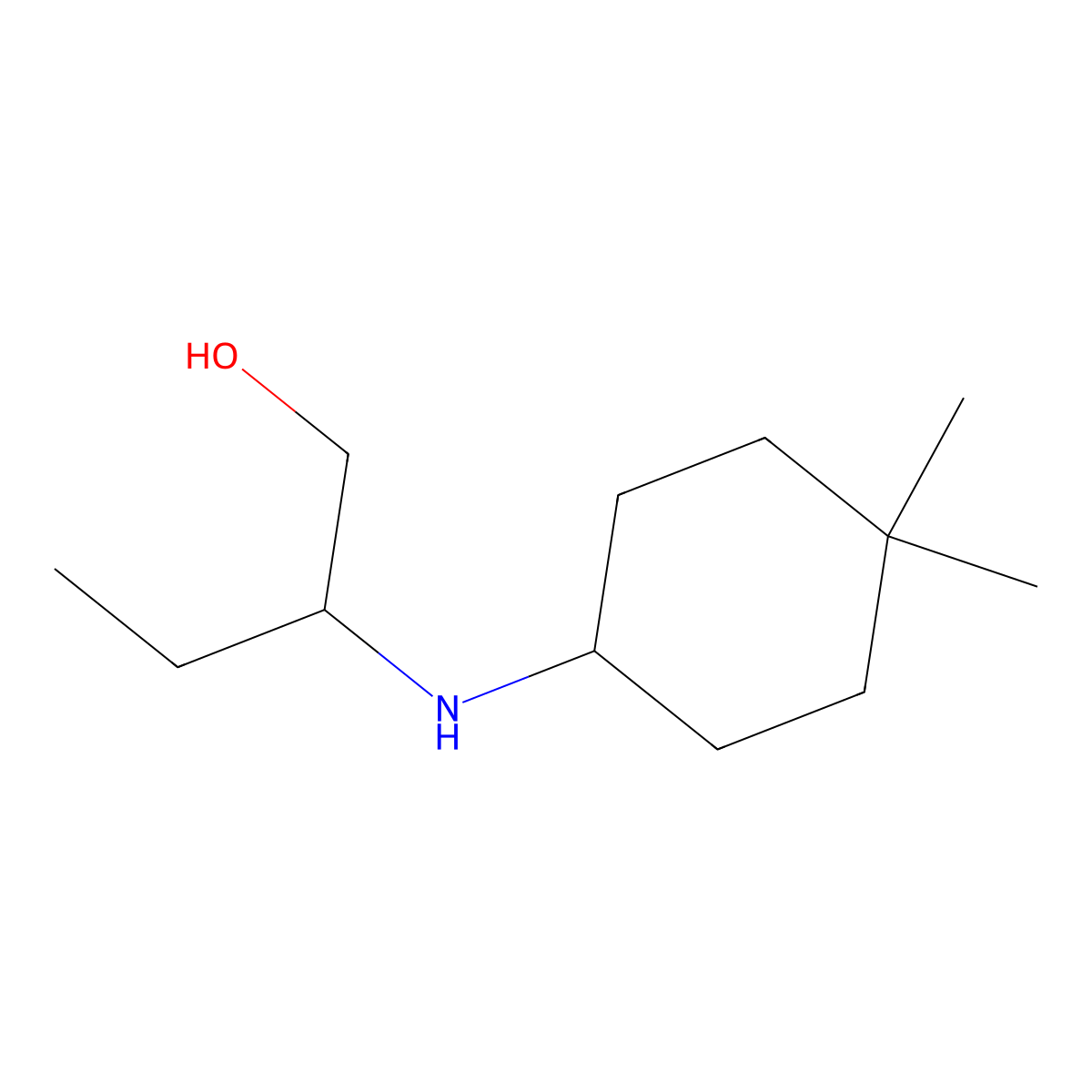 2-[(4,4-Dimethylcyclohexyl)amino]butan-1-ol molecular structure, CAS 1343027-37-1