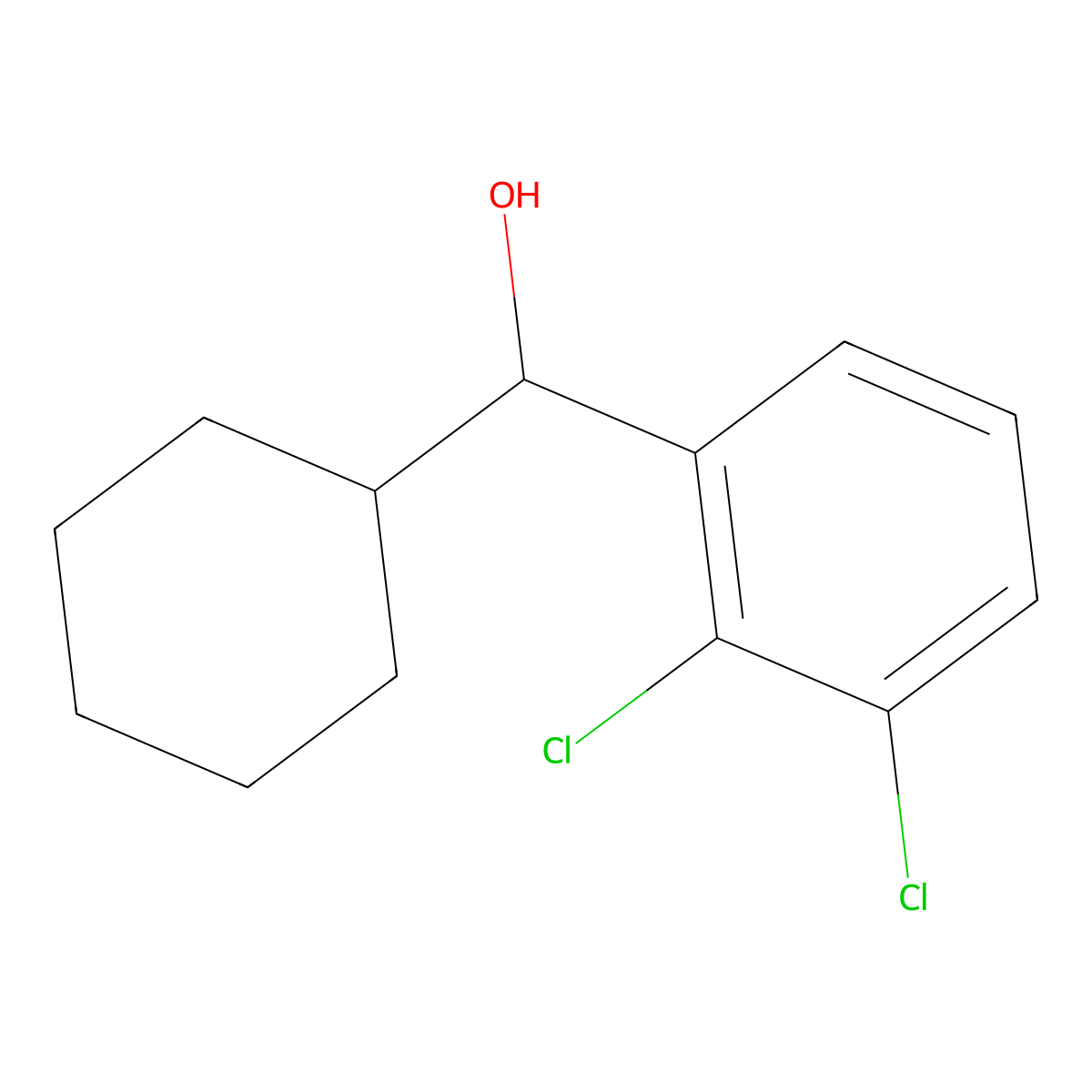 2,3-Dichloro-alpha-cyclohexylbenZenemethanol molecular structure, CAS 1343027-88-2