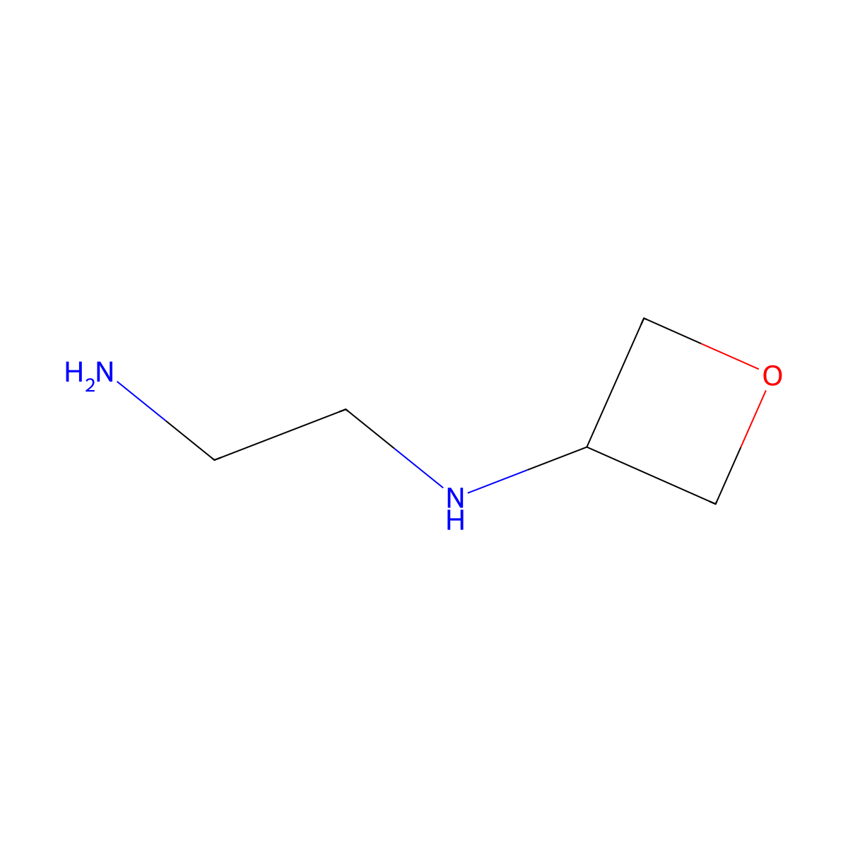 N1-(oxetan-3-yl)ethane-1,2-diamine molecular structure, CAS 1343028-60-3