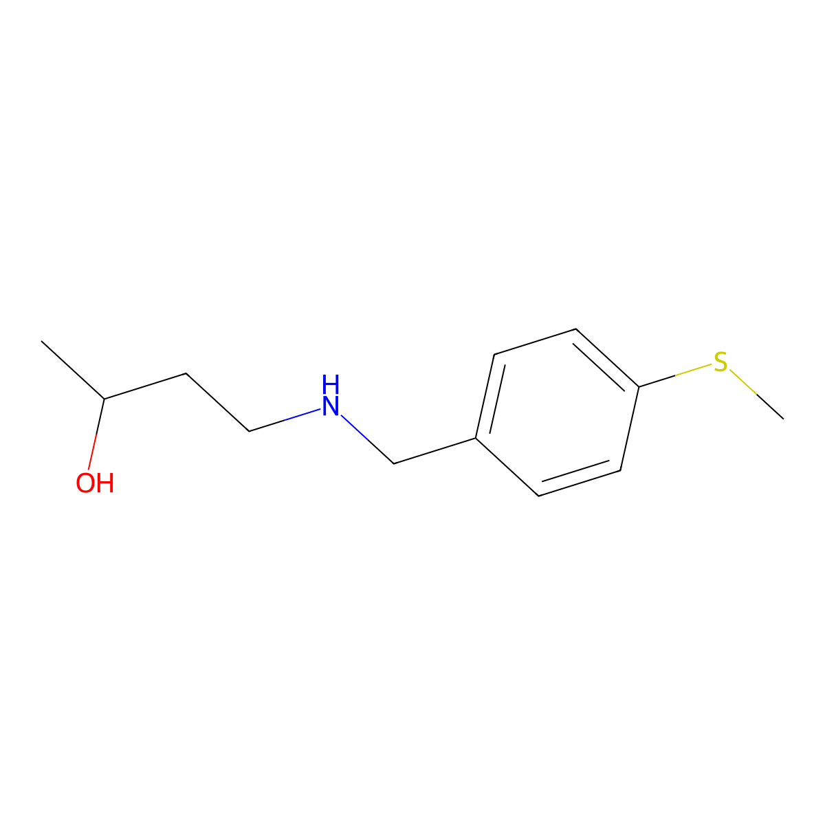 4-({[4-(Methylsulfanyl)phenyl]methyl}amino)butan-2-ol molecular structure, CAS 1343029-06-0