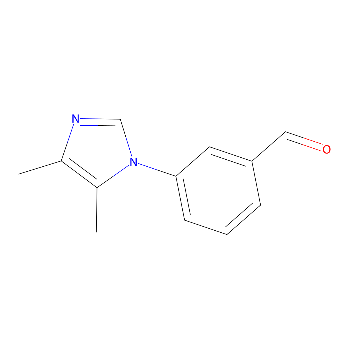 3-(4,5-Dimethyl-1H-imidazol-1-yl)benzaldehyde molecular structure, CAS 1343030-67-0