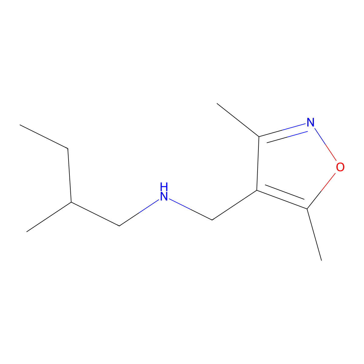 [(Dimethyl-1,2-oxazol-4-yl)methyl](2-methylbutyl)amine molecular structure, CAS 1343033-77-1