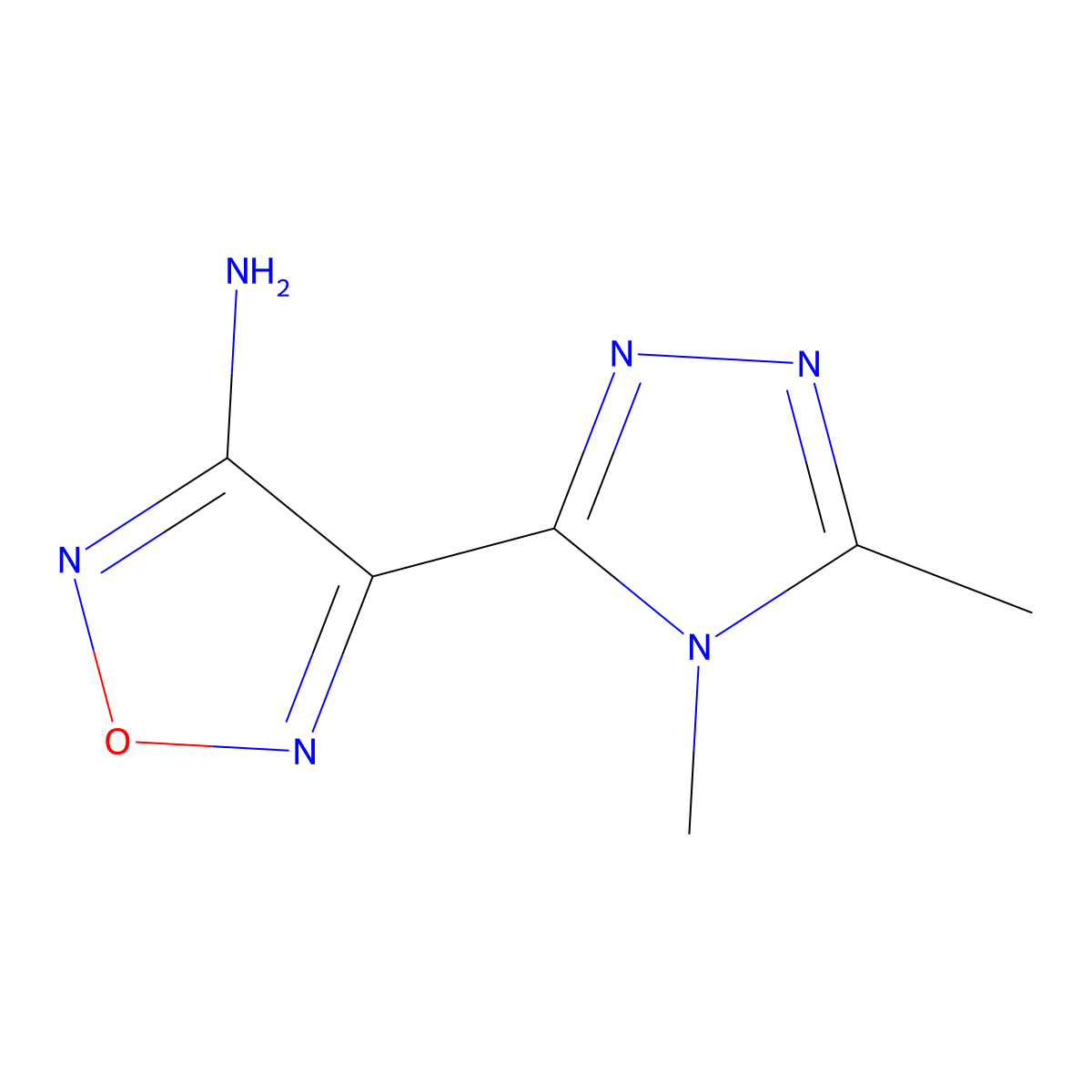 4-(4,5-Dimethyl-4h-1,2,4-triazol-3-yl)-1,2,5-oxadiazol-3-amine molecular structure, CAS 1343037-11-5