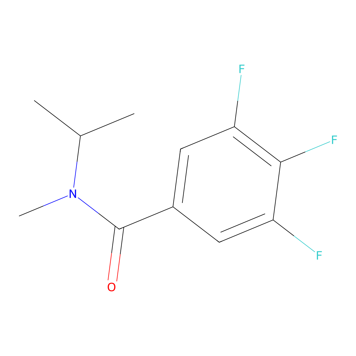 3,4,5-Trifluoro-N-methyl-N-(1-methylethyl)benzamide molecular structure, CAS 1343040-34-5