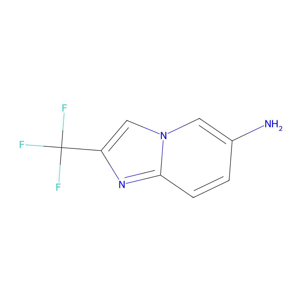 2-(Trifluoromethyl)imidazo[1,2-a]pyridin-6-amine molecular structure, CAS 1343040-93-6