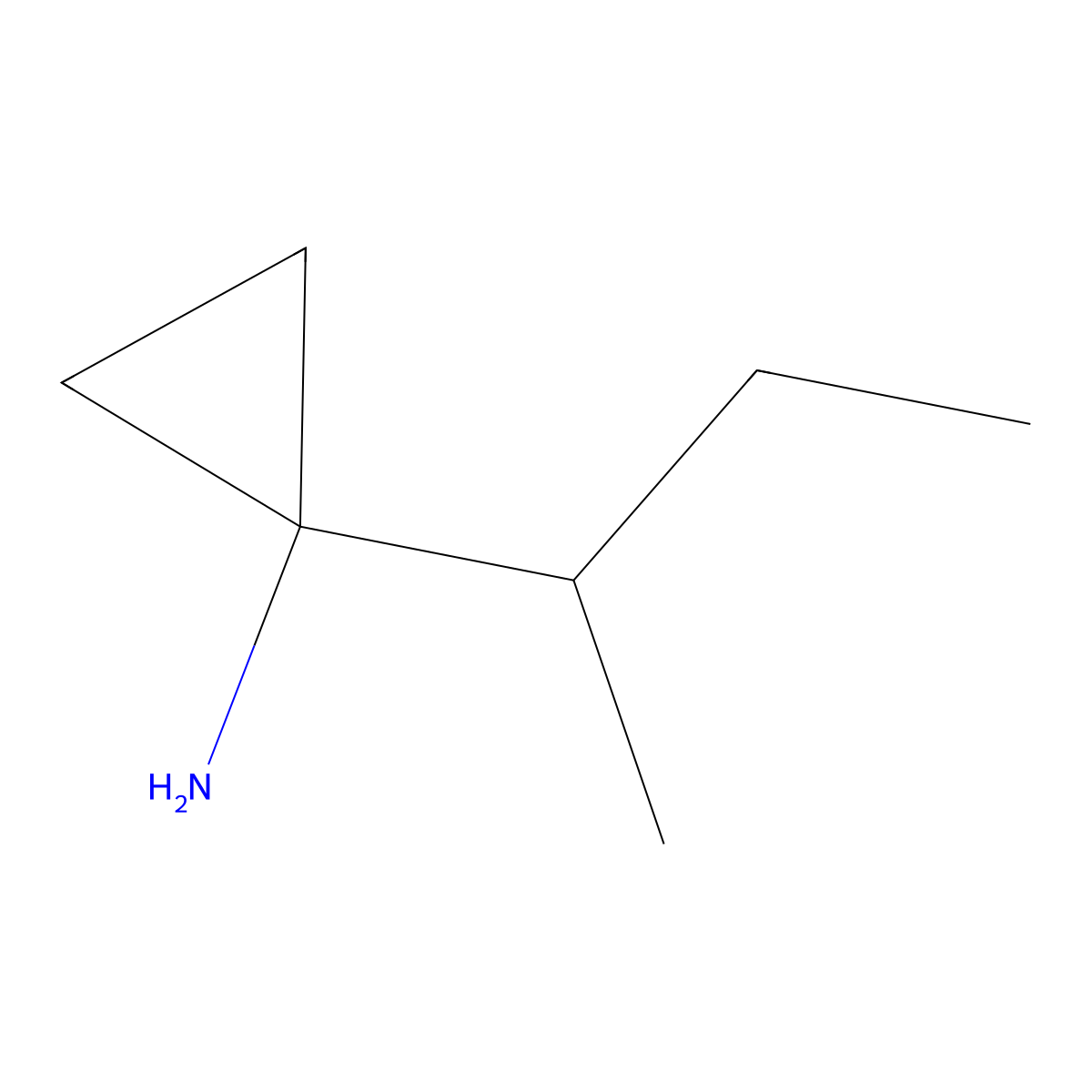 1-(Butan-2-YL)cyclopropan-1-amine molecular structure, CAS 1343046-33-2