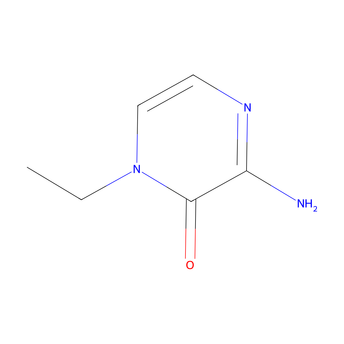 3-Amino-1-ethyl-1,2-dihydropyrazin-2-one molecular structure, CAS 1343050-71-4