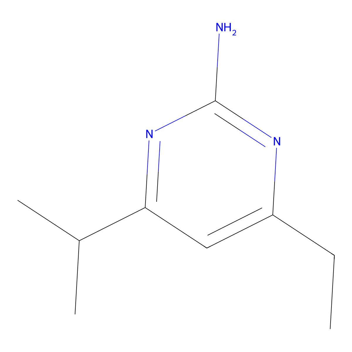 2-Amino-4-ethyl-6-(iso-propyl)pyrimidine molecular structure, CAS 1343052-56-1