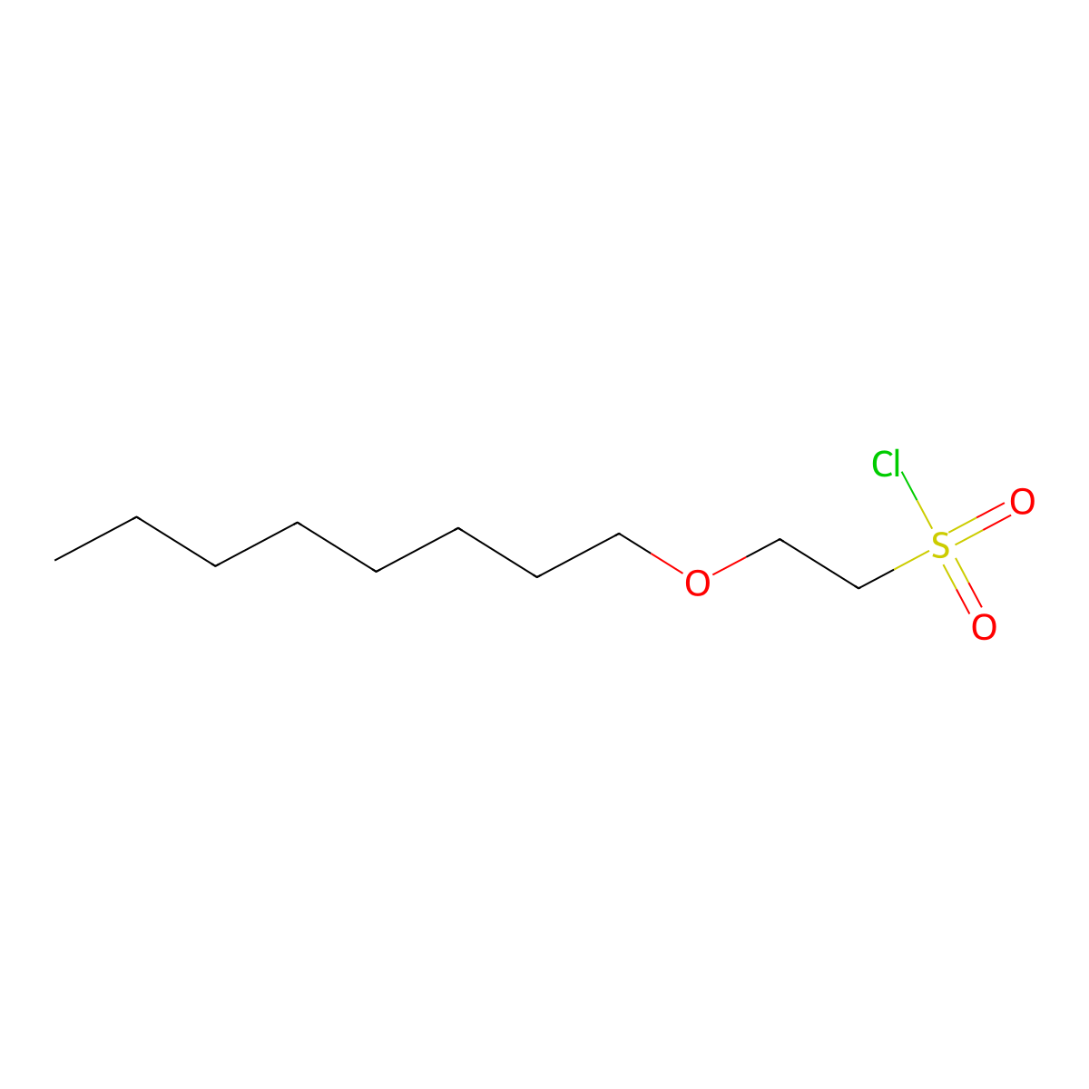 2-(Octyloxy)ethane-1-sulfonyl chloride molecular structure, CAS 1343053-39-3