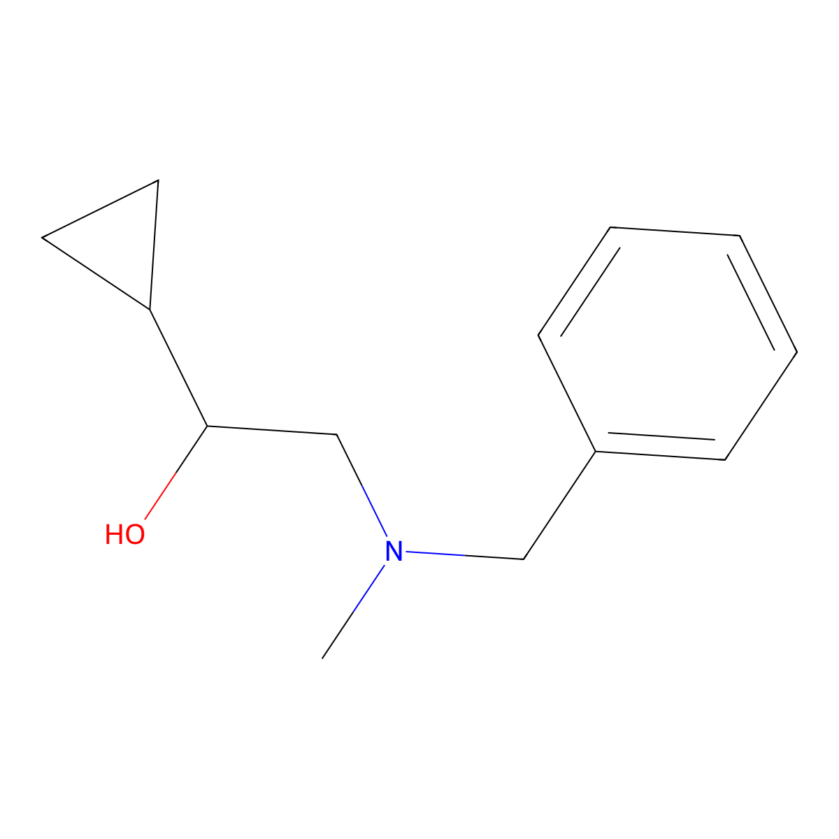 2-[Benzyl(methyl)amino]-1-cyclopropylethan-1-ol molecular structure, CAS 1343058-92-3