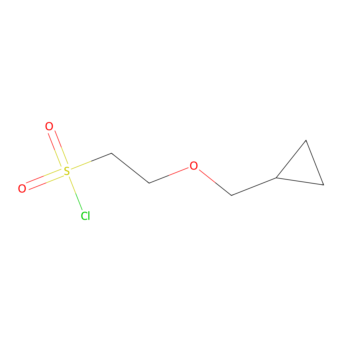 2-(Cyclopropylmethoxy)ethane-1-sulfonyl chloride molecular structure, CAS 1343060-27-4