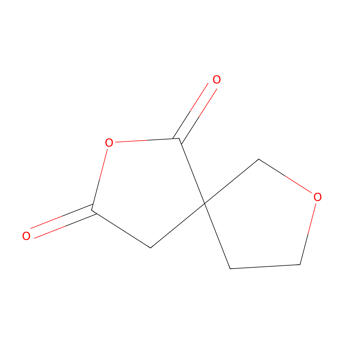 2,7-Dioxaspiro(4.4)nonane-1,3-dione molecular structure, CAS 1343062-15-6