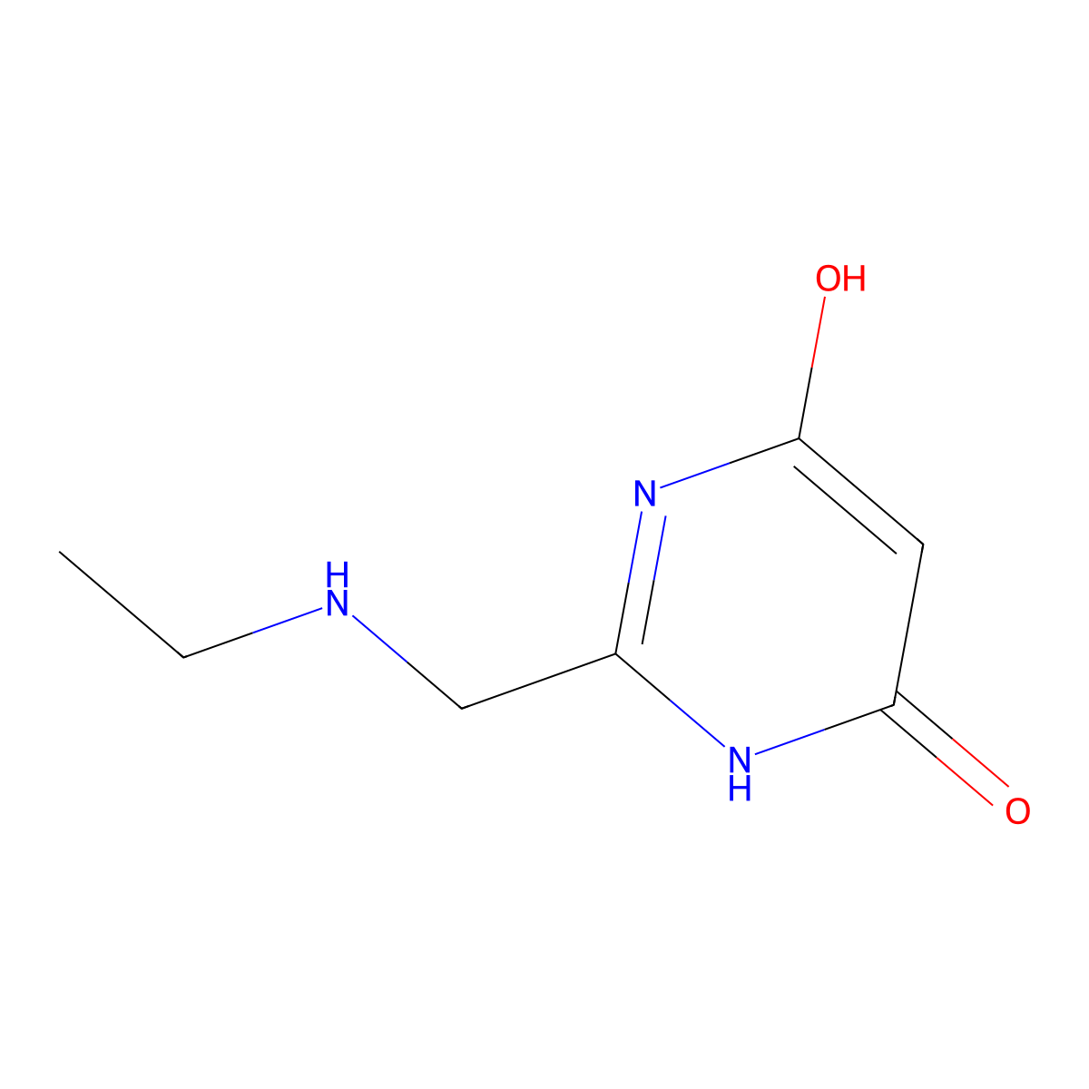2-[(Ethylamino)methyl]pyrimidine-4,6-diol molecular structure, CAS 1343063-34-2