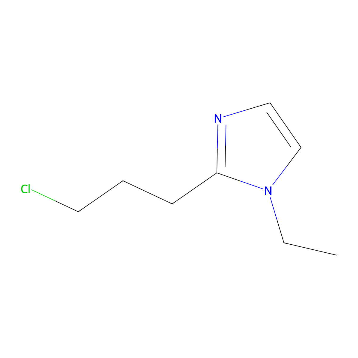 2-(3-Chloropropyl)-1-ethyl-1H-imidazole molecular structure, CAS 1343064-29-8