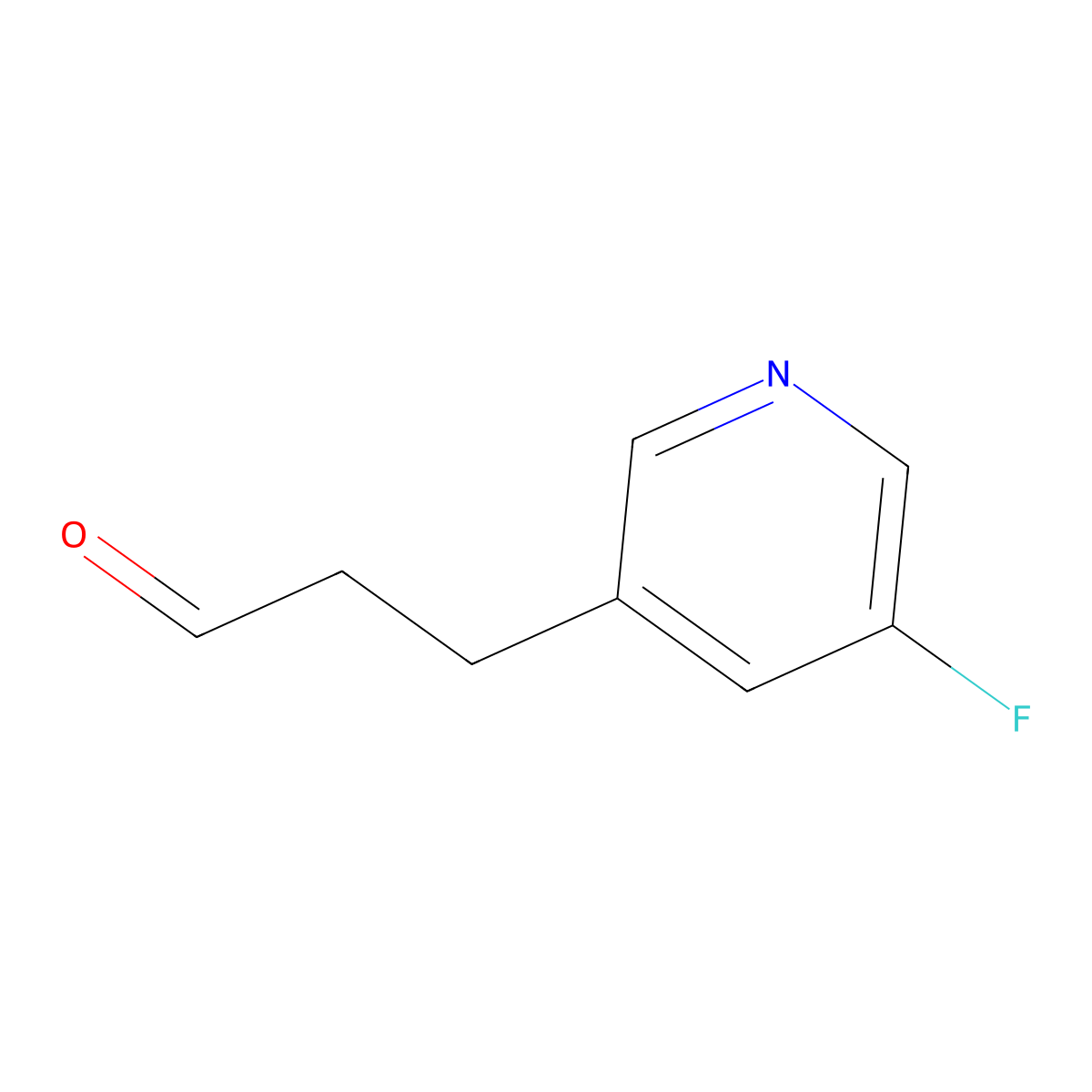 3-(5-Fluoropyridin-3-yl)propanal molecular structure, CAS 1343065-19-9