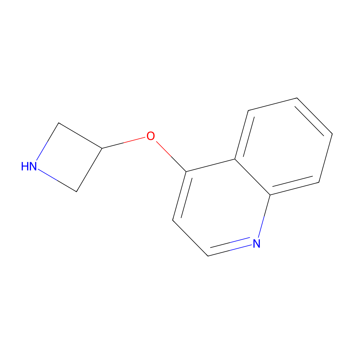 4-(Azetidin-3-yloxy)quinoline molecular structure, CAS 1343070-65-4