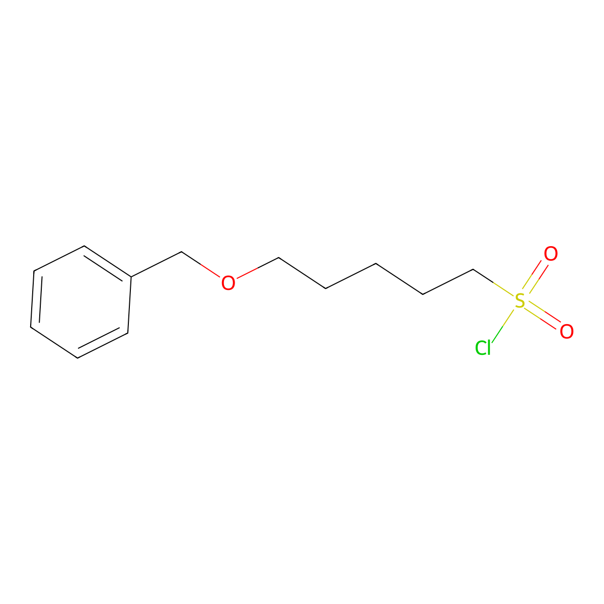 5-(Benzyloxy)pentane-1-sulfonyl chloride molecular structure, CAS 1343071-85-1