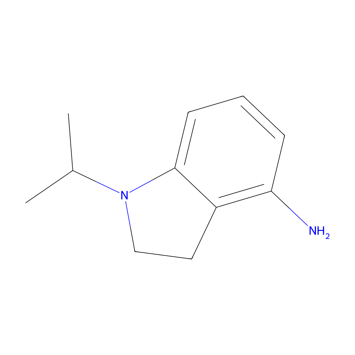 1-Isopropylindolin-4-amine molecular structure, CAS 1343072-72-9
