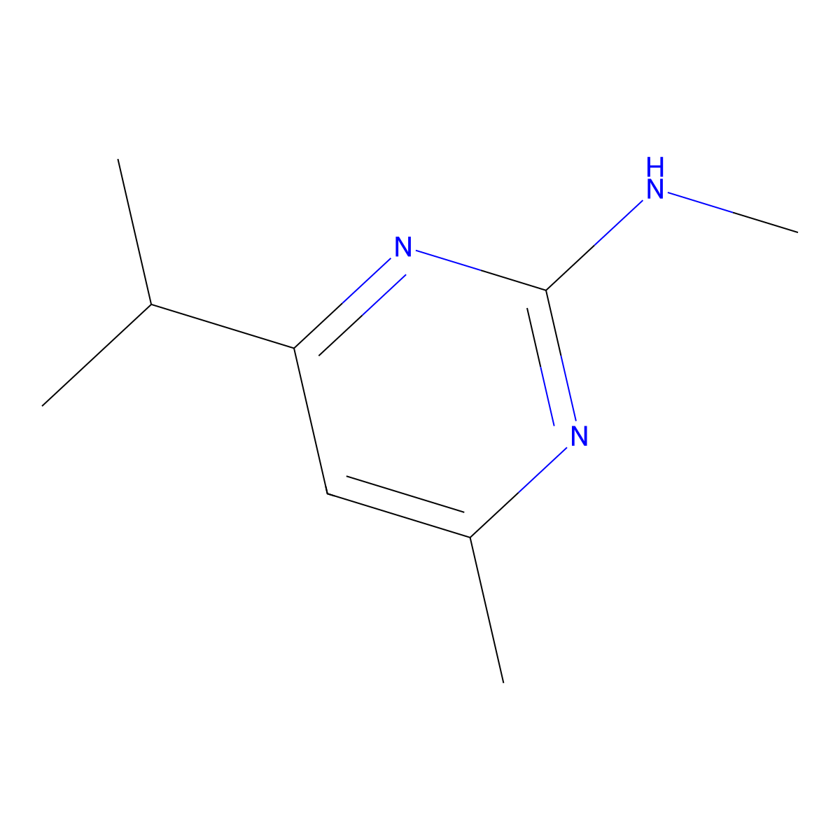 4-Isopropyl-n,6-dimethylpyrimidin-2-amine molecular structure, CAS 1343076-23-2