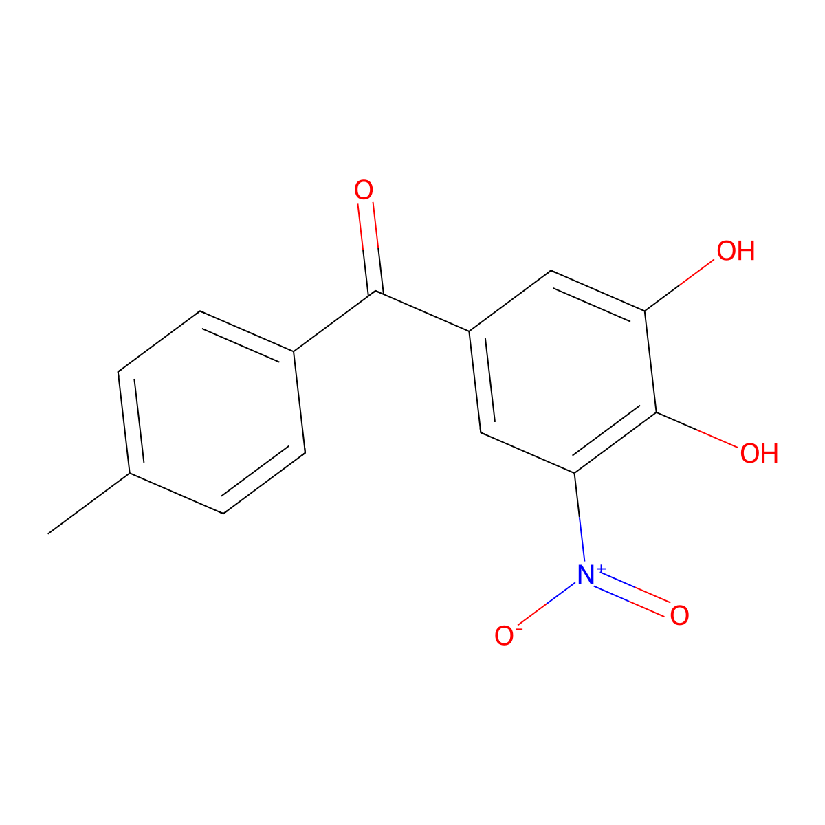 Tolcapone molecular structure, CAS 134308-13-7