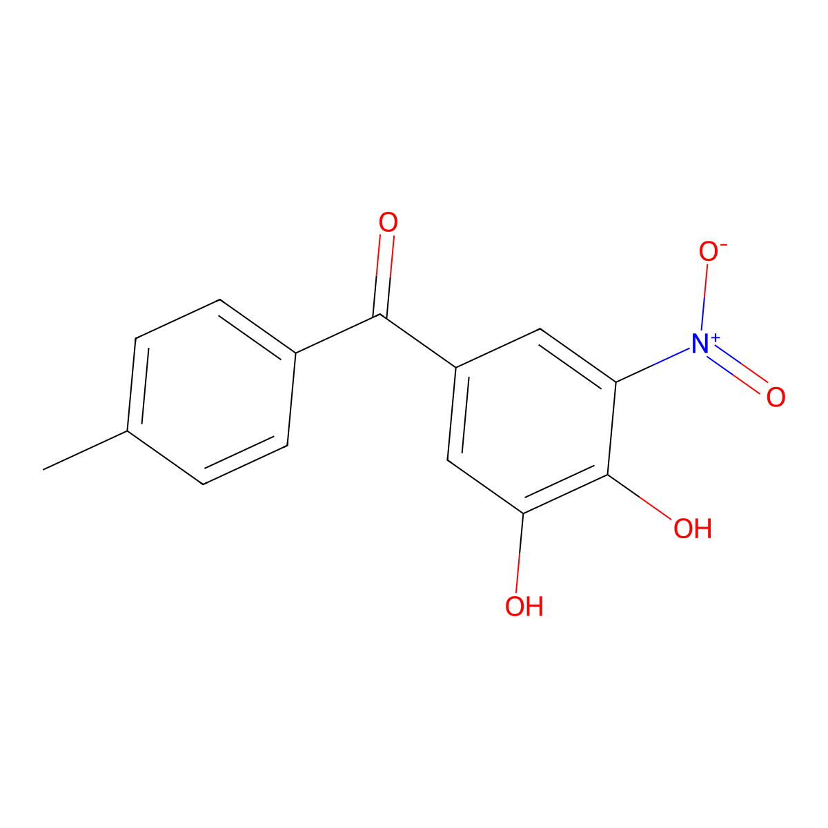 Tolcapone molecular structure, CAS 134308-13-7