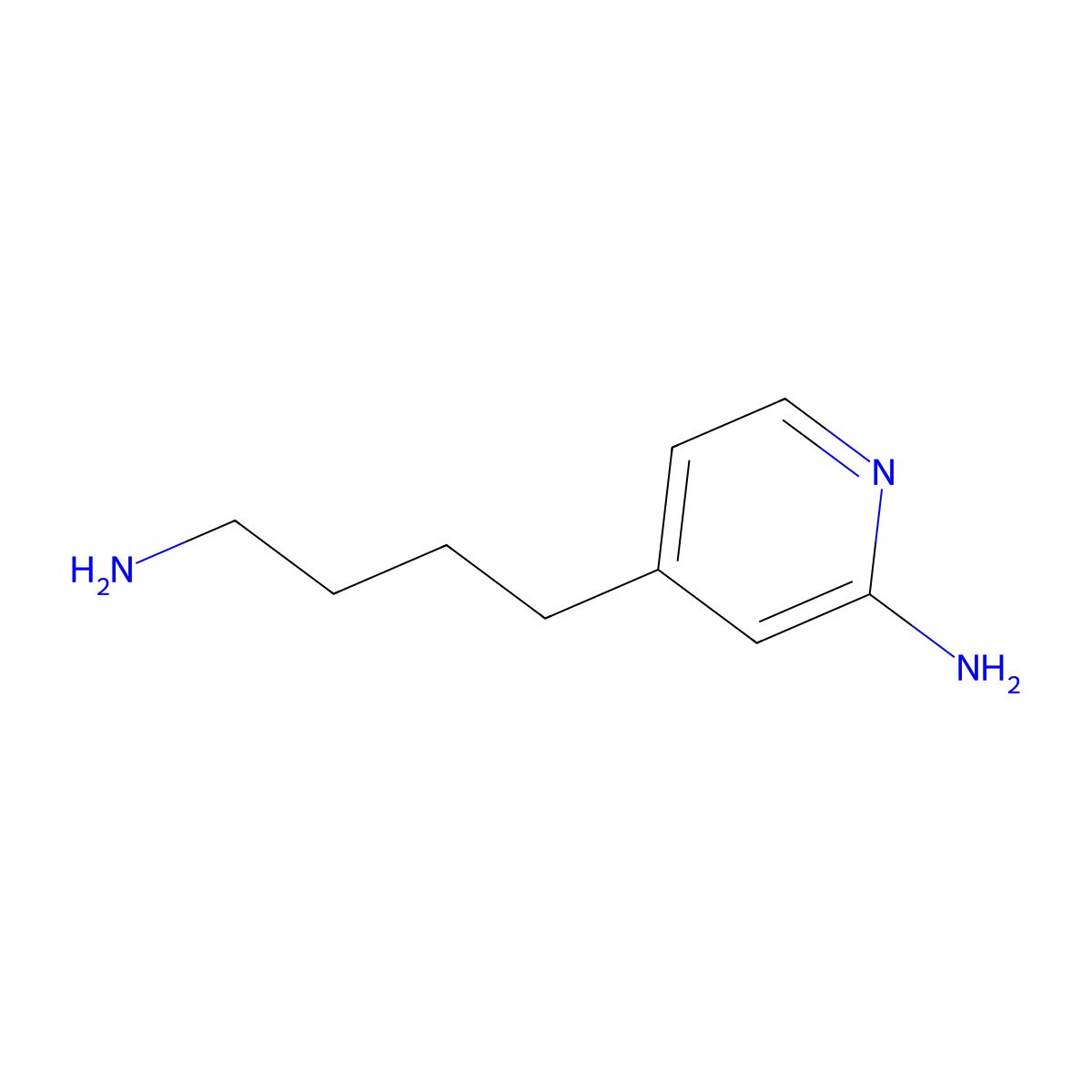 4-(4-Aminobutyl)pyridin-2-amine molecular structure, CAS 1343084-85-4