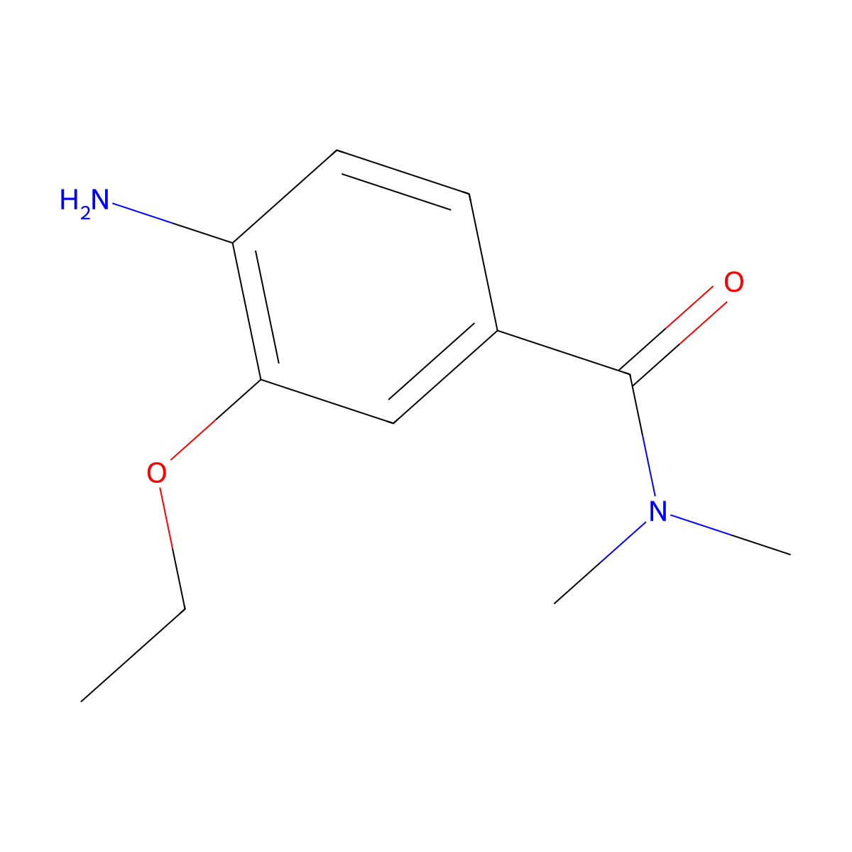 4-amino-3-ethoxy-N,N-dimethylbenzamide molecular structure, CAS 1343088-57-2