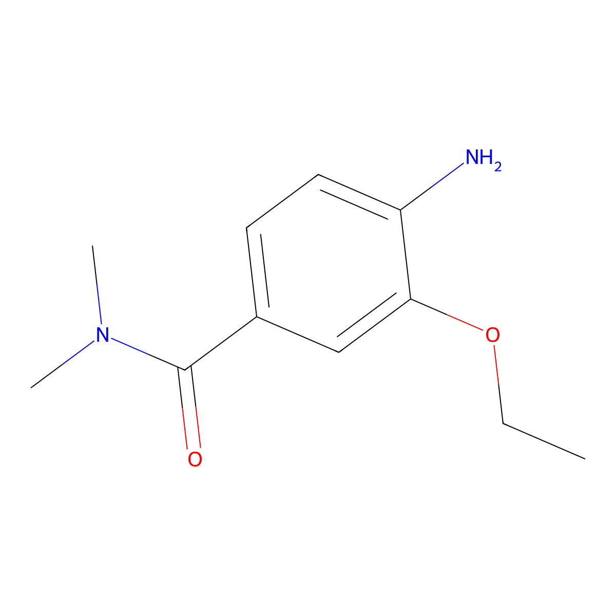 4-amino-3-ethoxy-N,N-dimethylbenzamide molecular structure, CAS 1343088-57-2
