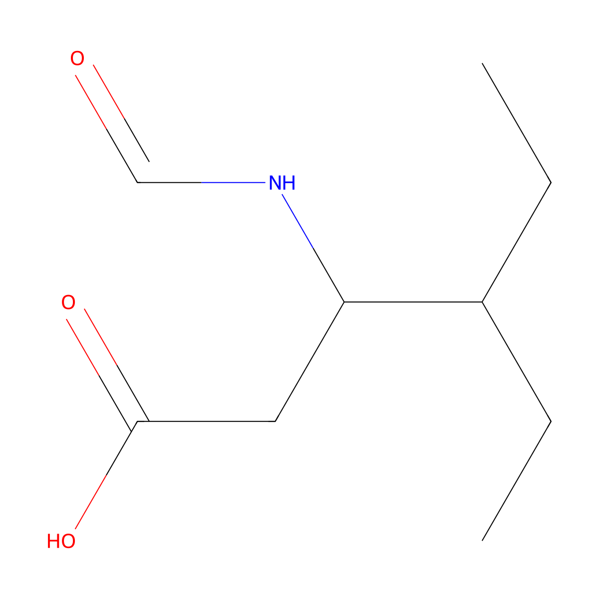 4-Ethyl-3-formamidohexanoic acid molecular structure, CAS 1343094-05-2