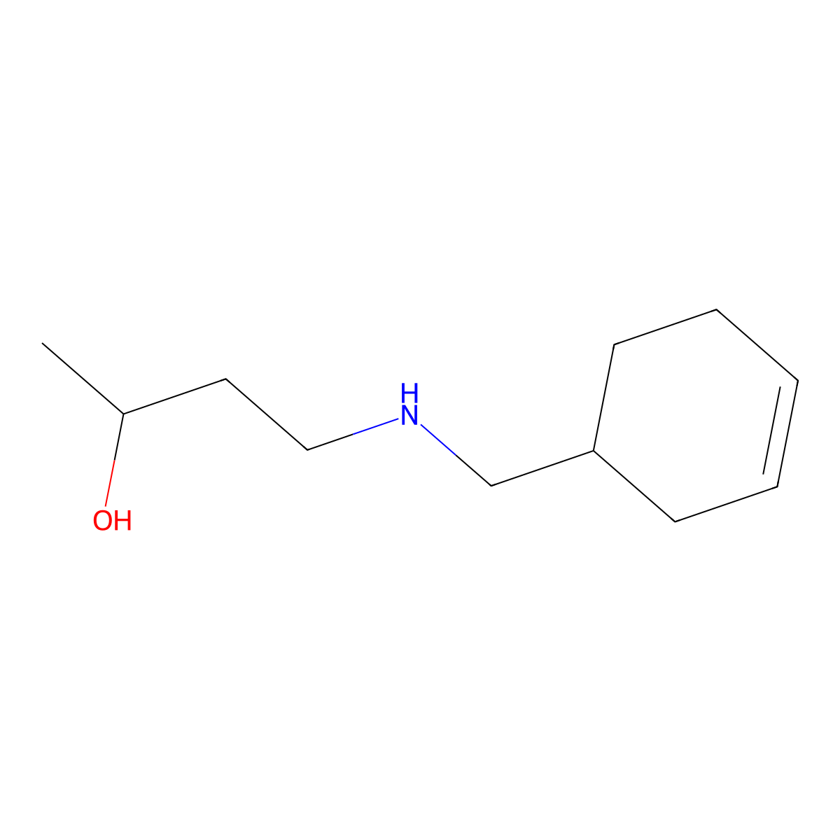 4-{[(Cyclohex-3-en-1-yl)methyl]amino}butan-2-ol molecular structure, CAS 1343094-94-9