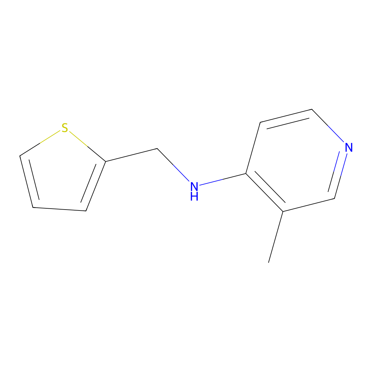3-Methyl-N-[(thiophen-2-yl)methyl]pyridin-4-amine molecular structure, CAS 1343095-52-2